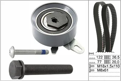 Produktbild von INA 530 0406 10 Zahnriemensatz für VW Transporter IV Bus (70B, 70C, 7DB, 7DK, 70J, 70K, 7DC, 7DJ)
