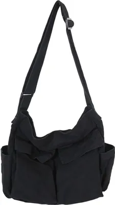 Zdjęcie produktu dla Płócienna torba TIAASTAP Vintage Canvas Messenger Bag, torba na ramię typu hobo o dużej pojemności
