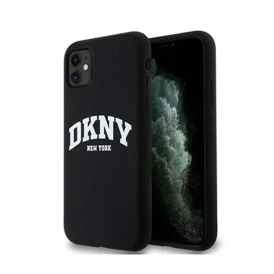 Image de Dkny Dkhmn61Snyach Iphone 11 / Xr 6.1Czarny/Black Hardcase Liquid Silicone White Printed Logo Magsafe