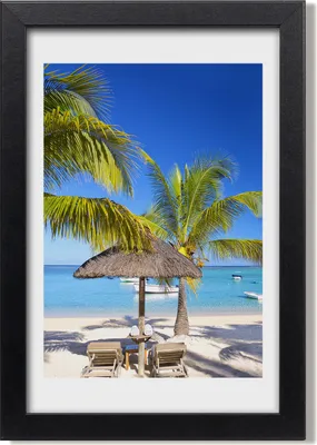 Produktbild von Bild 20x30 MDF-Rahmen, Wandkunst Tropischer Strand