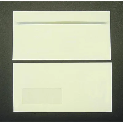 Produktbild von Briefumschläge DINlang 120g/qm haftklebend Sonderfenster VE=500 Stück vanille