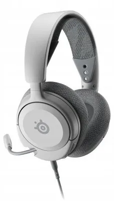 Zdjęcie produktu dla Słuchawki gamingowe Steelseries Arctis Nova 1 PS z mikrofonem, białe, z wtykiem 3,5 mm