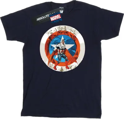 Produktbild von Marvel - T-Shirt für Herren BI43356 (5XL) (Marineblau)