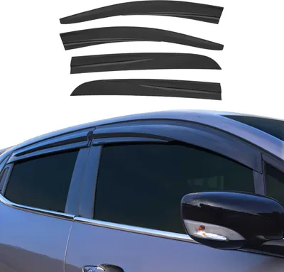 Immagine prodotto di 4x paravento parapioggia per Opel Corsa D hatchback 2006-2015 acrilico scuro