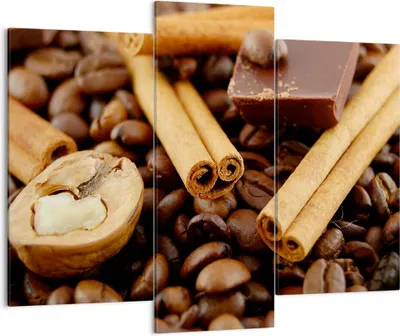 Produktbild von Bild auf Leinwand - Leinwandbild - Gerösteter Kaffee Aroma Schokolade - 130x100cm - Wand Bild - Wanddeko - Leinwanddruck - Bilder - Kunstdruck - Leinwand bilder - Wandkunst - CB130x100-0394