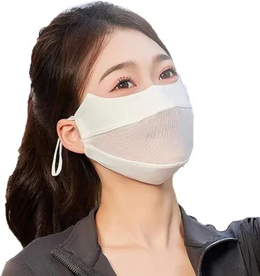 Produktbild von Sonnenschutz-Maske UPF 50+ für Frauen, atmungsaktives Sommer-Modell für Radfahren und Wandern