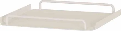 Produktbild von Bali Tablett 50x50 matt weiß Gestell Aluminium, mit Griffen