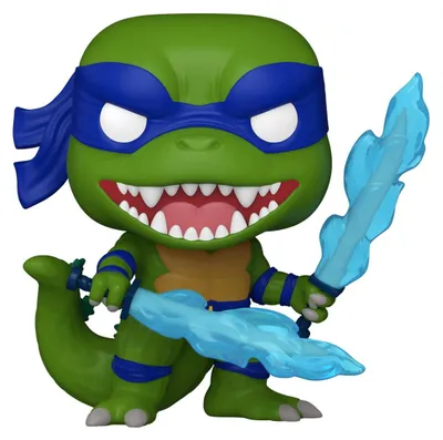 Obrázok produktu pre Godzilla x Turtles POP! Animovaná vinylová figúrka Leonardo a Godzilla, 9 cm