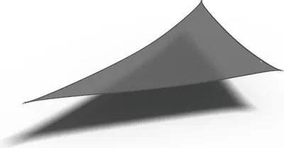 Produktbild von Coolfit Sonnensegel 3-Eck, grau 90° Bezug aus 285g/m² Polyethylen (HDPE), 500x500x710 cm