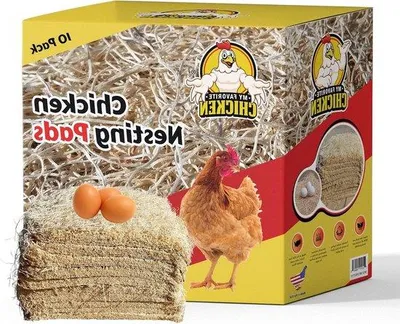 Produktbild von Kippennestkissen - vierkante Naturfaserdecken - Eierleiterhelfer