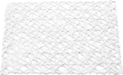 Immagine prodotto di tovaglietta 2 pezzi 45 x 30 cm, sottobicchiere dal design moderno - Pratico e decorativo bianco