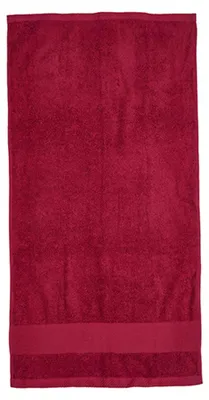 Image de Fair Towel - Serviette de bain « Cozy », coton issu de l'agriculture biologique LT4155 (taille unique) (bordeaux)