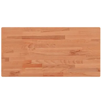 A rectangular wooden tabletop made of beech wood.