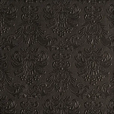 Produktbild von Servietten Papier 33x33cm Elegance geprägt 15 Stück Schwarz