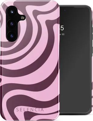 Zdjęcie produktu dla Selencia Vivid Backcover do Samsung Galaxy S25 FE - Wavy Swirl Pink Plum