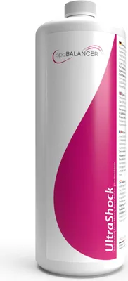 Produktbild von SpaBalancer UltraShock C2Oxid Wasserpflege & Desinfektion für Whirlpools & Hot Tubs aus Holz ohne Filteranlage, 1 Liter, 5x stärker als Chlor, gegen Biofilm