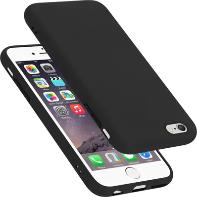 Produktbild von Cadorabo Schutzhülle für Apple iPhone 6 PLUS / 6S PLUS Hülle in Schwarz Handyhülle Case Cover TPU Etui