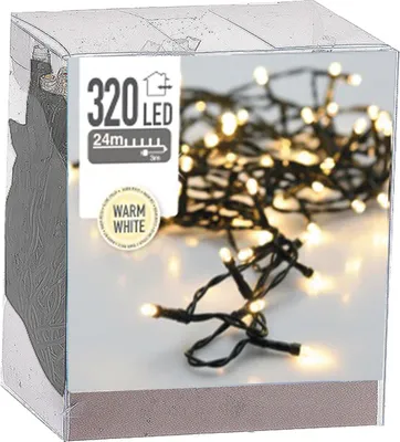 Produktbild von 320 LED Lichterkette Weihnachten Leuchtkette Baum Beleuchtung Warmweiß 24m