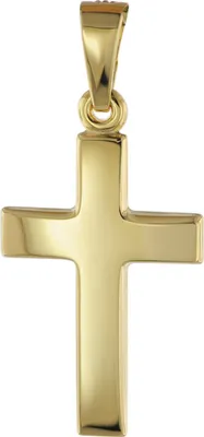 trendor 08609 Anhänger 585 Gold Kreuz 18 mm 1