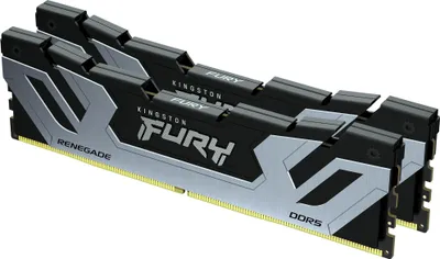 Immagine prodotto di Kingston FURY Renegade - DDR5 - Kit - 48 GB: 2 x 24 GB - DIMM 288-PIN - 4200 MHz / PC5-67200 - CL40 - 1,45 V - non bufferizzato - on-die ECC - Nero, argento