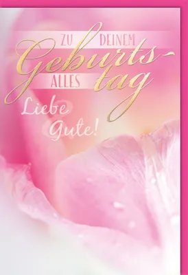 Produktbild von Geburtstag - Glückwunschkarte im Format 11,5 x 17 cm mit Umschlag