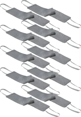 Produktbild von Erwin Müller Waschgurt 10er-Pack grau 75x15 cm