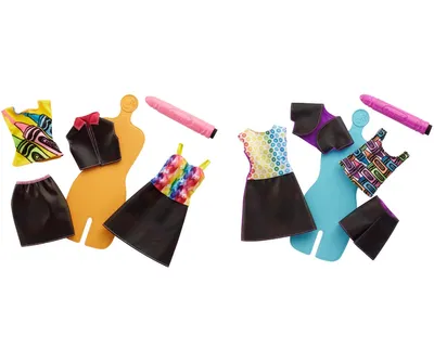 Produktbild von Mattel Barbie Loves Crayola Moden Set (Motivauswahl)