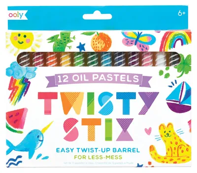 Produktbild von Ooly - Ölkreiden Twisty Stix Set mit 12 Farben für Kinder