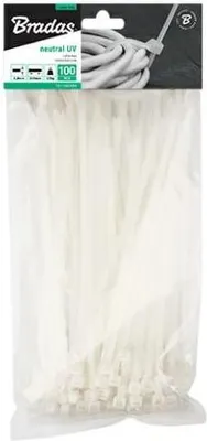 Obrázek produktu pro Bradas TS1146160N, Průhledná, 1 hlava/hlavy, CE, PAHs, 160 mm, 4,6 mm, 100 kusů