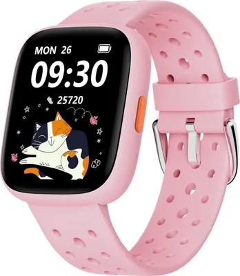 Produktbild von Smartwatch Kinder, 1,8" Smartwatch Uhr Schrittzähler, 24/7 Puls, Schlafmonitor, Vibrationsalarm, IP68 Wasserdicht, Puzzlespiele mit/ohne App