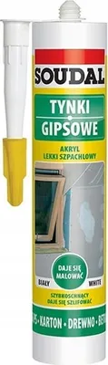 Produktbild von Soudal Acryl-Feinspachtelmasse Füllstoff Dichtstoff 280ml weiß Riss & Putz