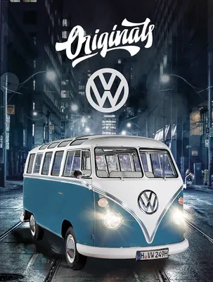 Obrázek produktu pro VW Volkswagen Koberec Bulli T1 Modrý 100x133 cm
