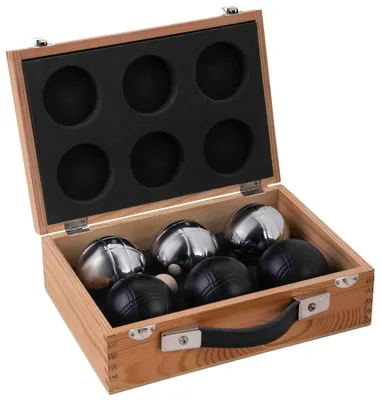 Image de Longfield Games Jeu de Boule - 6pcs. Noir et argent