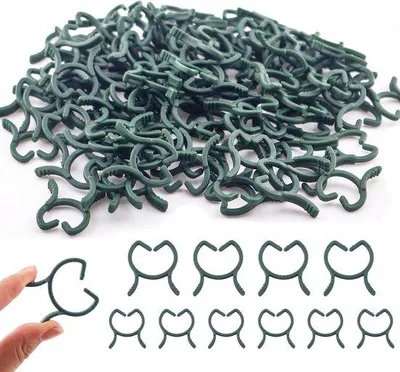 Produktbild von 300 Stück -Gartenklammern -Gartenzwischenräume-Steckzangen-Orchideenklammern-Klammern -3 Größen-Verbindungsklammern-Orchideenklammern-Gartenzwischenräume für Pflanzen