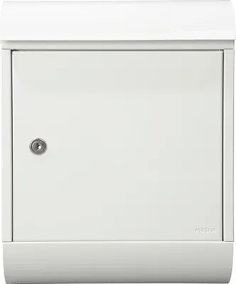 Immagine prodotto di MEFA Briefkasten Topaz 844 mit Zeitungsrolle weiß Sicherheitsschloss Briefbox