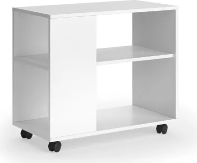 Zdjęcie produktu dla Stolik kawowy Vicco Marian Biały 70 x 36.6 cm z kółkami, Model 55607