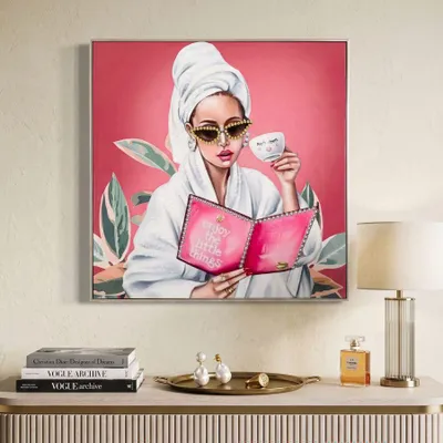 Obrázok produktu pre Lakovaný obraz na plátne s rámom 82x4x82 cm
