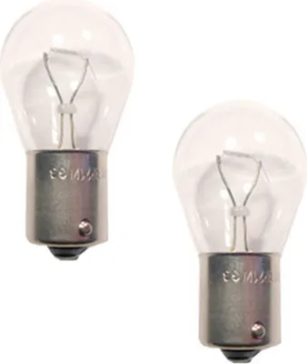 Image de 2 ampoules à incandescence 12 V, 21 W, blanc, culot BA15S, 180°, Johns
