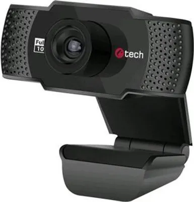 Zdjęcie produktu dla Kamera internetowa C-TECH CAM-11FHD, 1080P, mikrofon, czarna