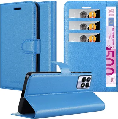Obrázek produktu pro Cadorabo Case for Realme 8i / Narzo 50 4G Protective Case in Blue Obal na mobilní telefon s magnetickým zavíráním