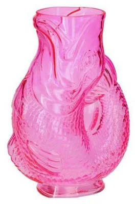 Zdjęcie produktu dla Wazon "Fischvase" firmy Gift Company, kolor różowy (24 cm)