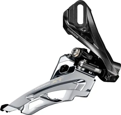 Produktbild von SHIMANO FD-M8000-D Deore XT Umwerfer, 3x11-fach, Side Swing, Front Pull, 66-69°, Direct Mount, schwarz/silber