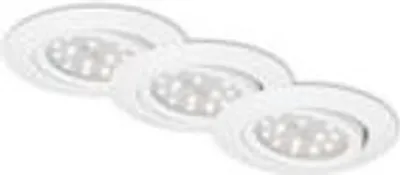 Produktbild von LED Einbauleuchte 3er Set 3W schwenkbar weiß Metall 3000K Ø8,2cm Briloner