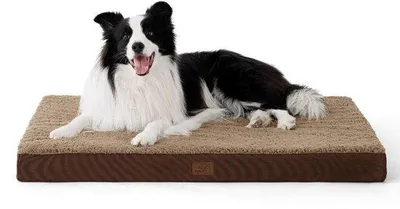 Immagine prodotto di Cuccia ortopedica per cani, taglia media, morbida, marrone, 91x69x7,6 cm, lavabile