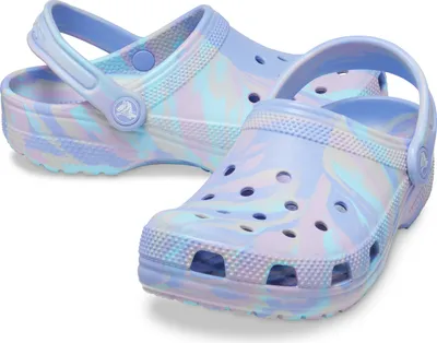 Zdjęcie produktu dla Buty rekreacyjne Crocs Crocs Classic Marbled Clog T jasnoniebieskie/wielobarwne Rozmiar