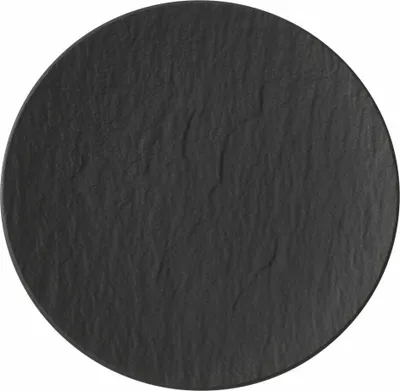 Produktbild von Villeroy & Boch Manufacture Rock, Brot- & Butterplatte, Rund, Porzellan, Schwarz, Manufacture Rock, 15,5 cm