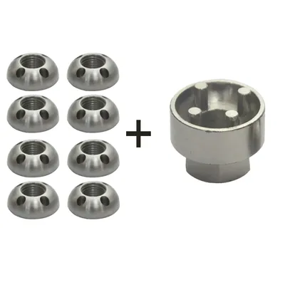 Produktbild von Edelstahl Anti-Diebstahl Muttern M6-M10 | Für Auto & Haus 8 Stück M10