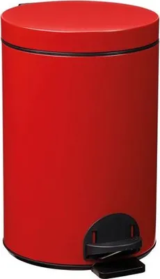 Image de Poubelle à pedale 14l rouge carmin - Rossignol - 90201 - Élora