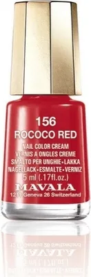 Imagen del producto de Esmalte de uñas Mavala, color 156-rococo red (5 ml)