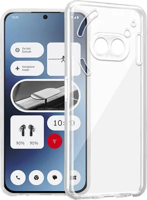 Produktbild von Cadorabo Hülle für Nothing Phone 2a / 2a Plus Hülle Silikon Handyhülle Case Cover aus [Nie vergilben Technologie], Kratzfeste und stoßfeste Schutzhülle VOLL TRANSPARENT
